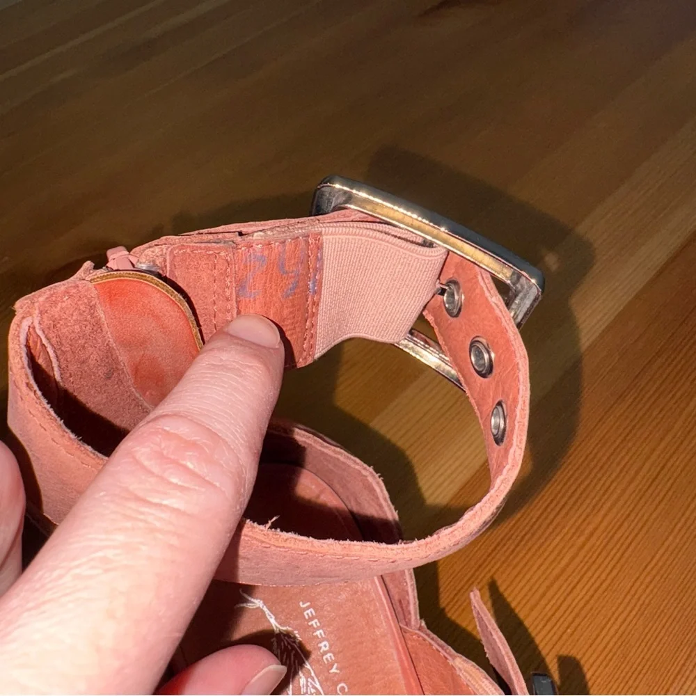 Free People Jeffrey Campbell Hendrix Heels Rose Pink Matte Leather Size 8 dress - Picture 6 of 9